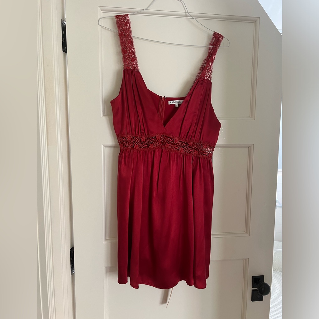 Reformation Elina Silk Dress